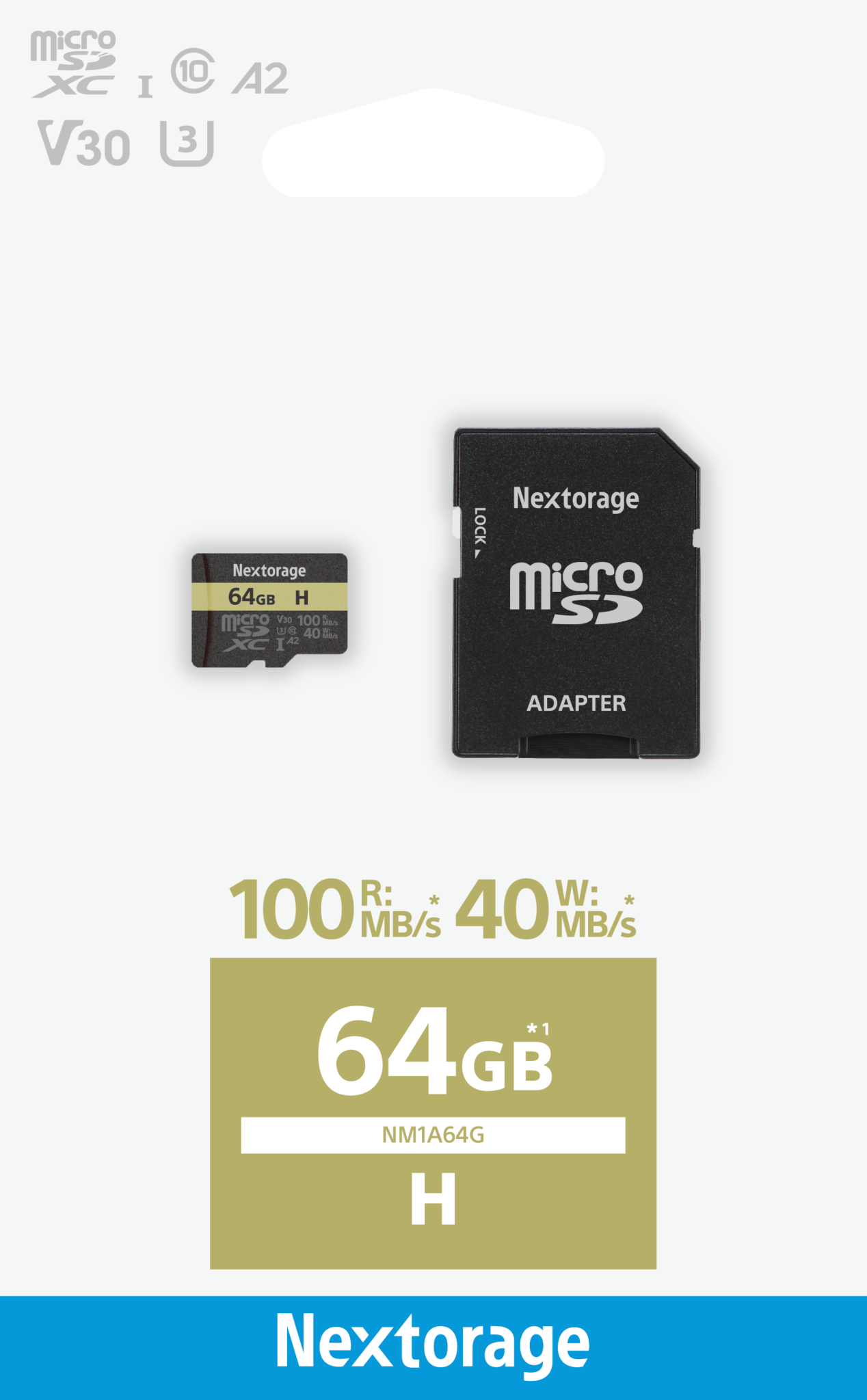 microSDXC UHSIメモリーカード Hシリーズ 発売のお知らせ Nextorage