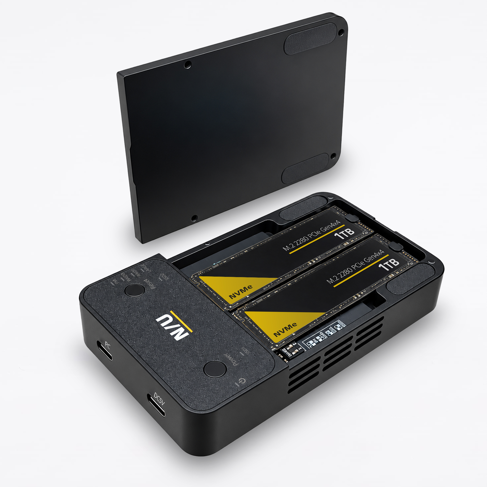 NU-ENU34B22BK RAIDケースと内蔵SSD